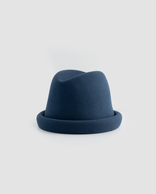 Russian Pillbox Hat - Navy