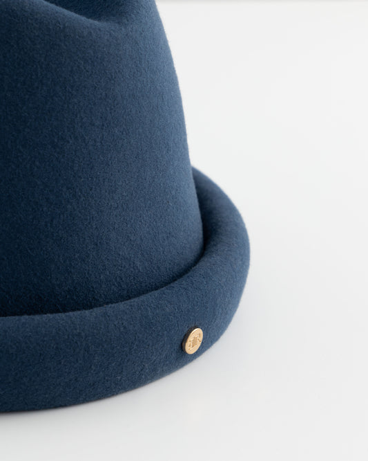 Russian Pillbox Hat - Navy