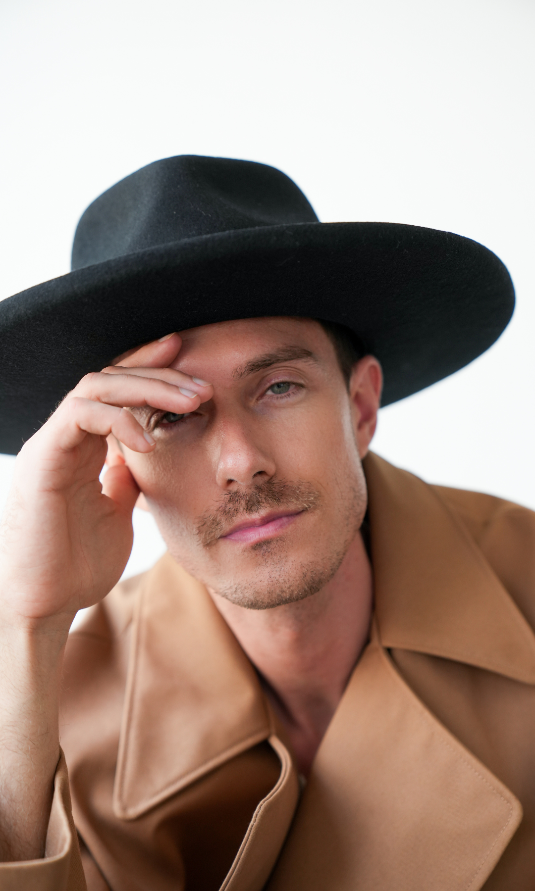 Galilee Rancher Unisex Fedora Hat - Black 55 Small