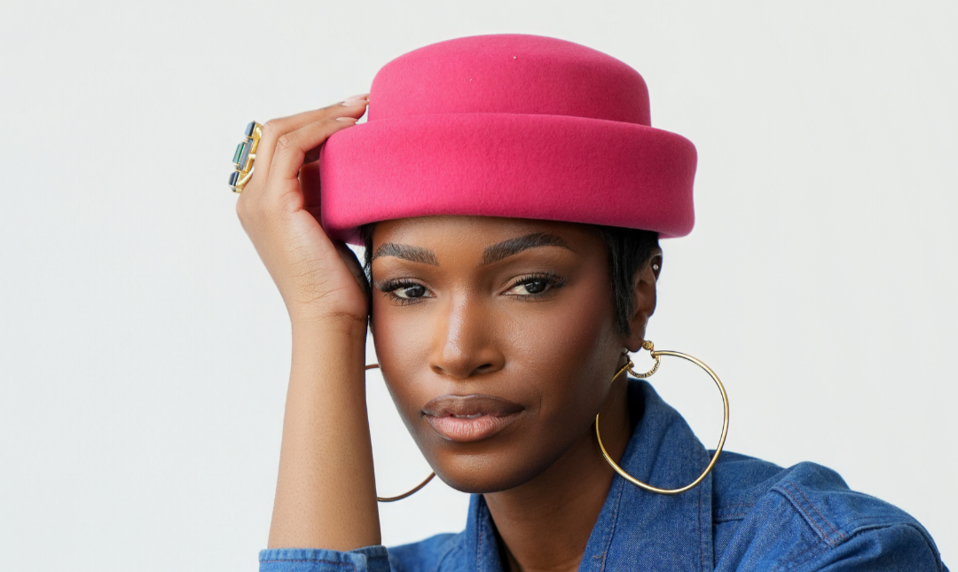 London Pillbox Hat - Viva Magenta