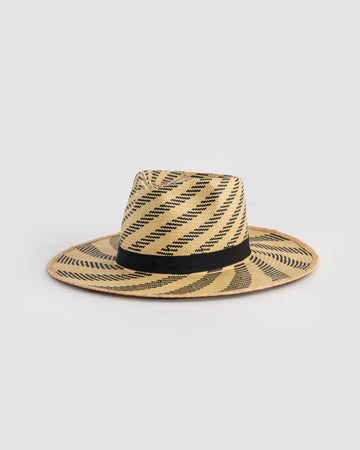 Born To Roam Rosewood Fedora Straw Hat with wide brim and stylish design, perfect for sun protection and casual outdoor wear.