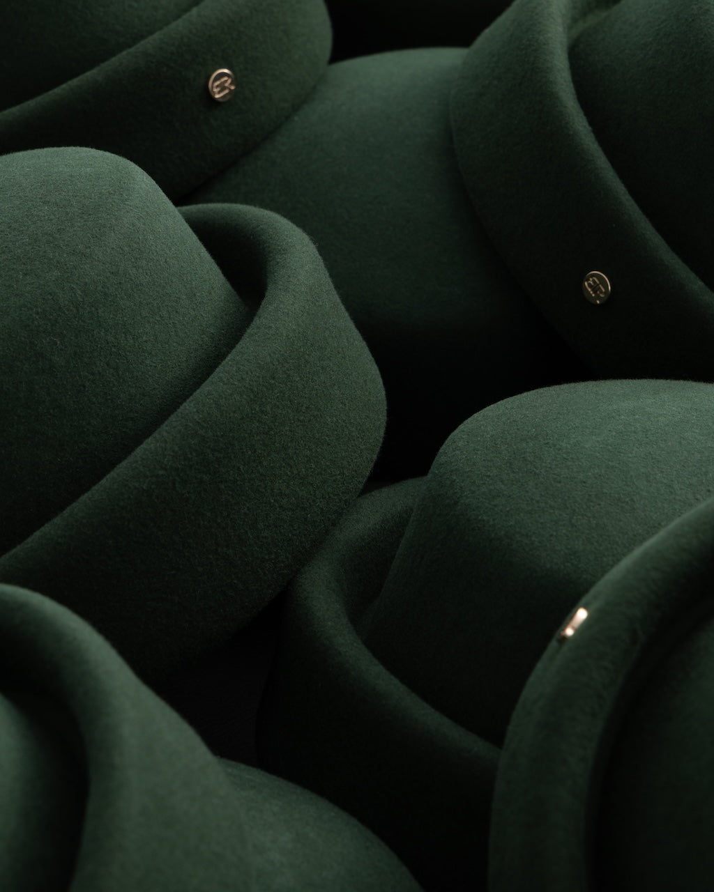 London Pillbox Hat - Hunter Green