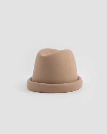Russian Pillbox Hat - Nude