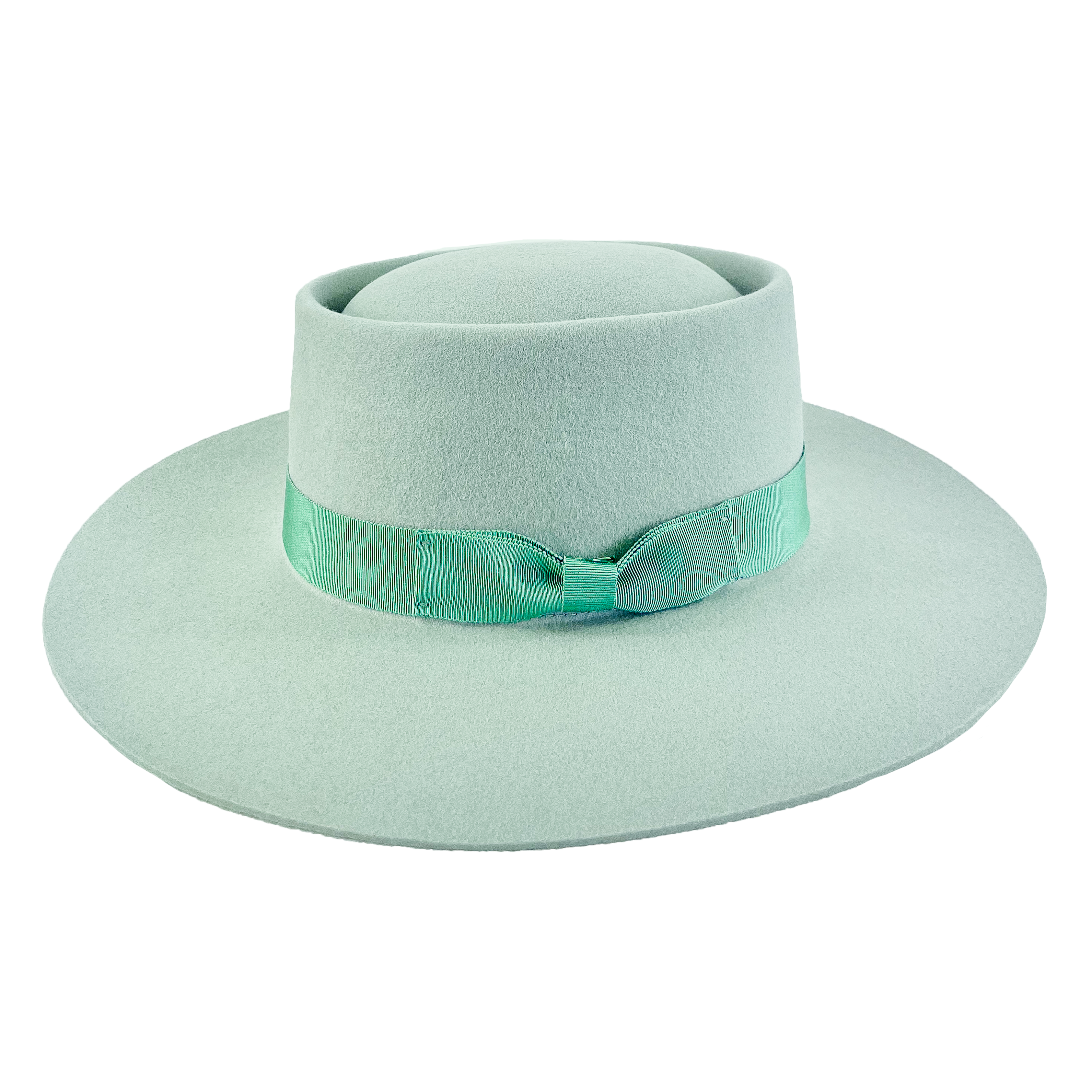 trendy mint green kayo boater hat for women