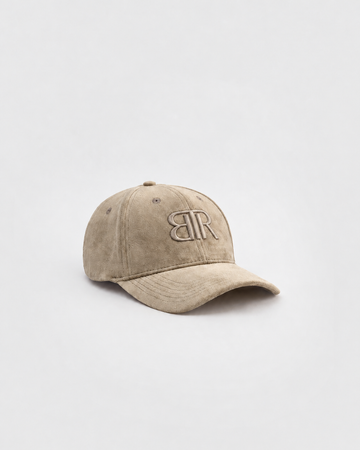 Bronx Velvet Baseball Cap - Taupe Sample | Clearance - Final Sale
