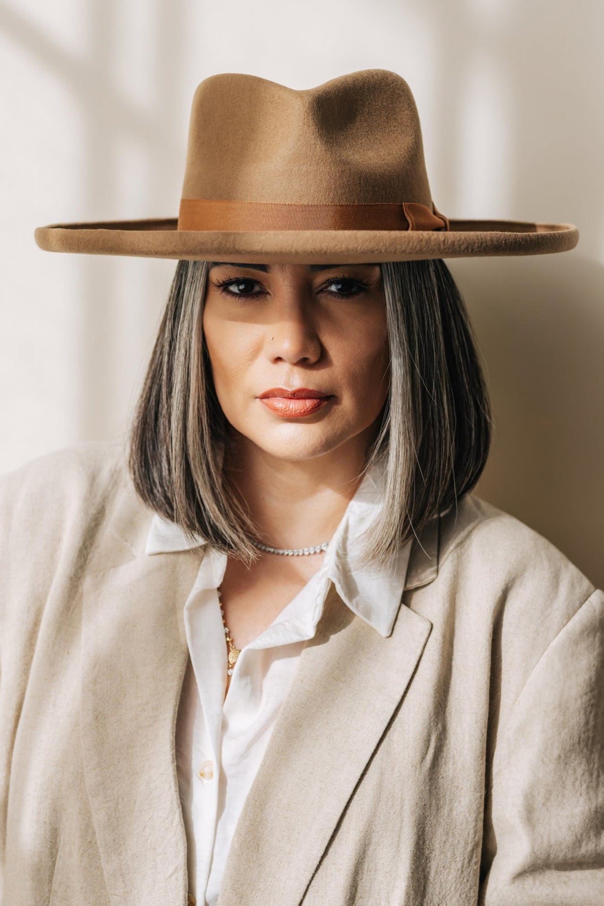 Born To Roam Galilee Rancher unisex fedora hat in Pecan, featuring a classic design and wide brim for stylish outdoor wear.