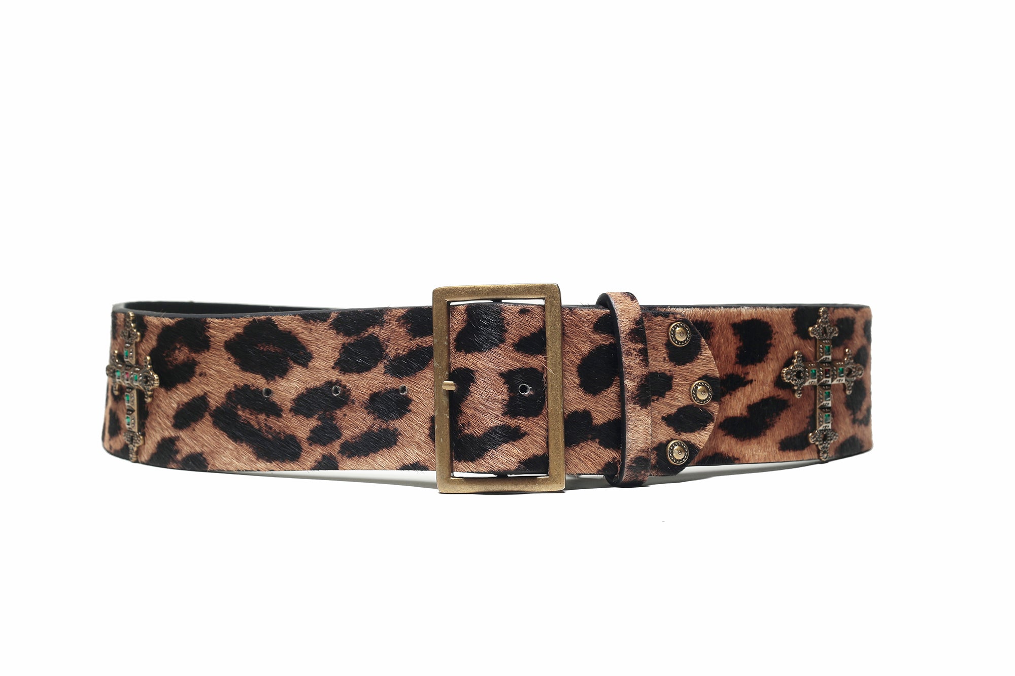 Elegant Leopard Print Belt Choice