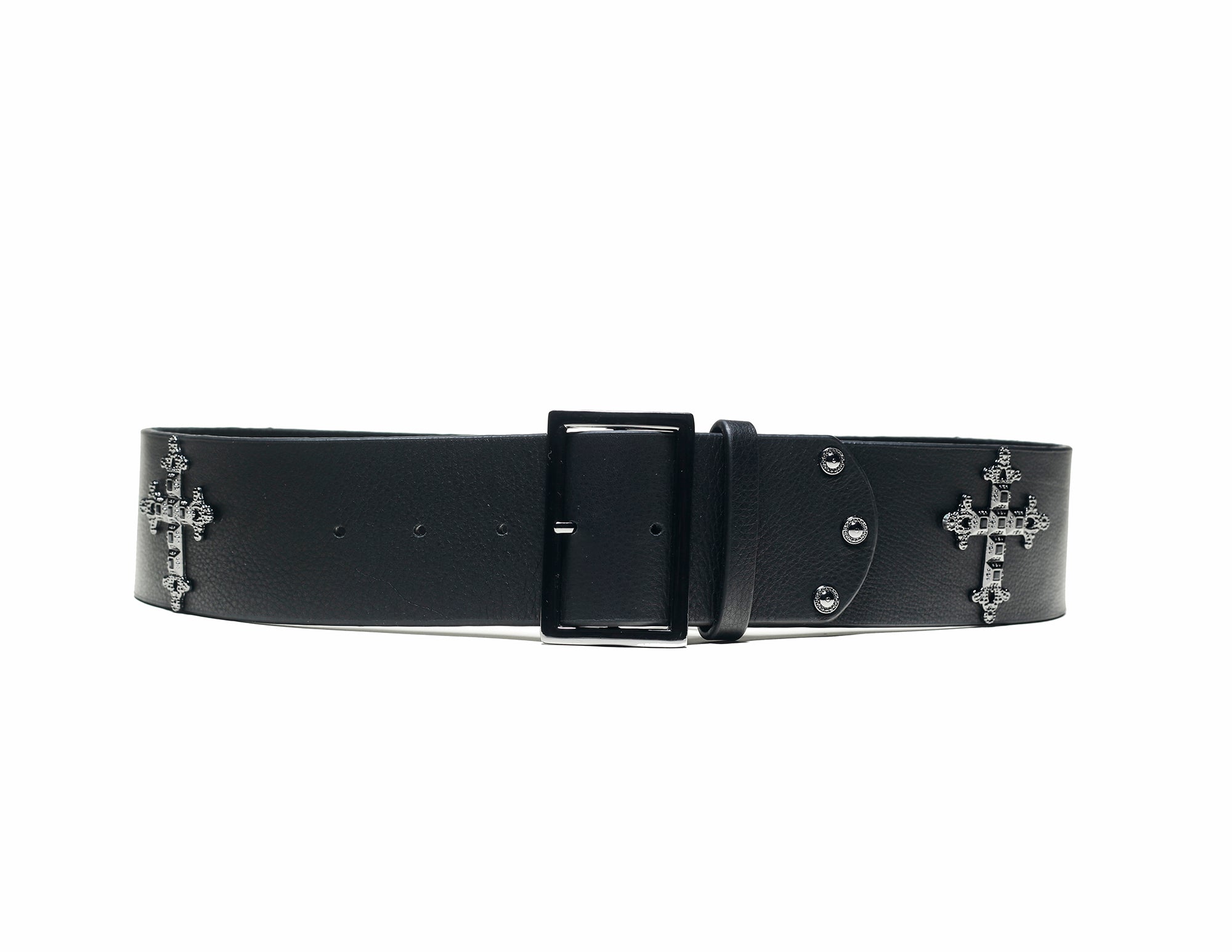 gunmetal from back roma leather belt