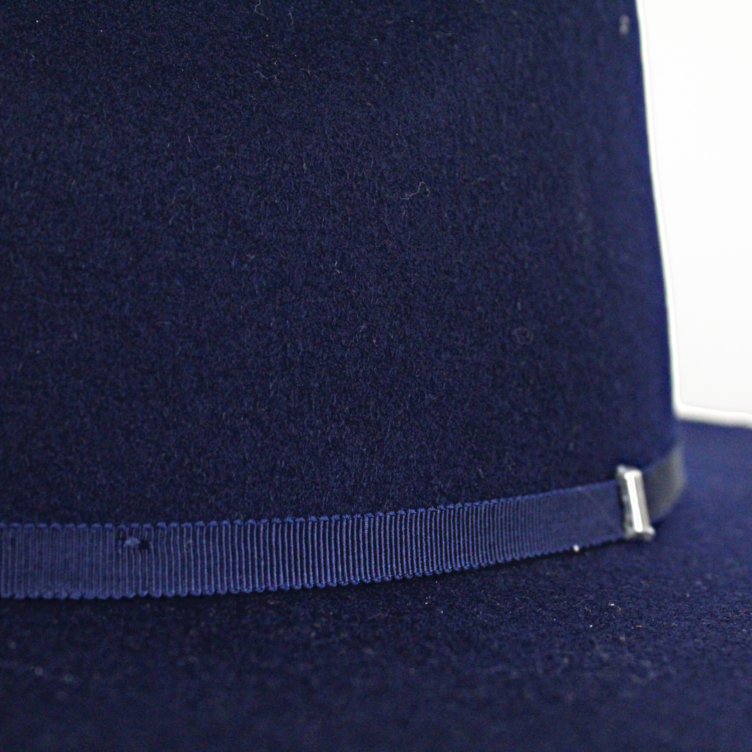 Coast Rancher Fedora Hat - Navy Blue