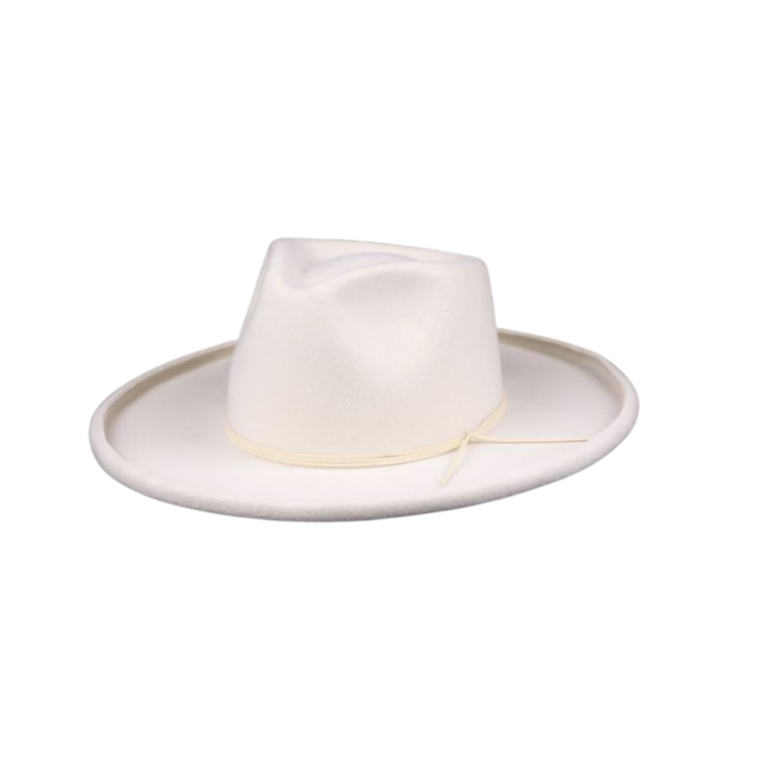 Galilee Rancher Fedora Hat in Ivory