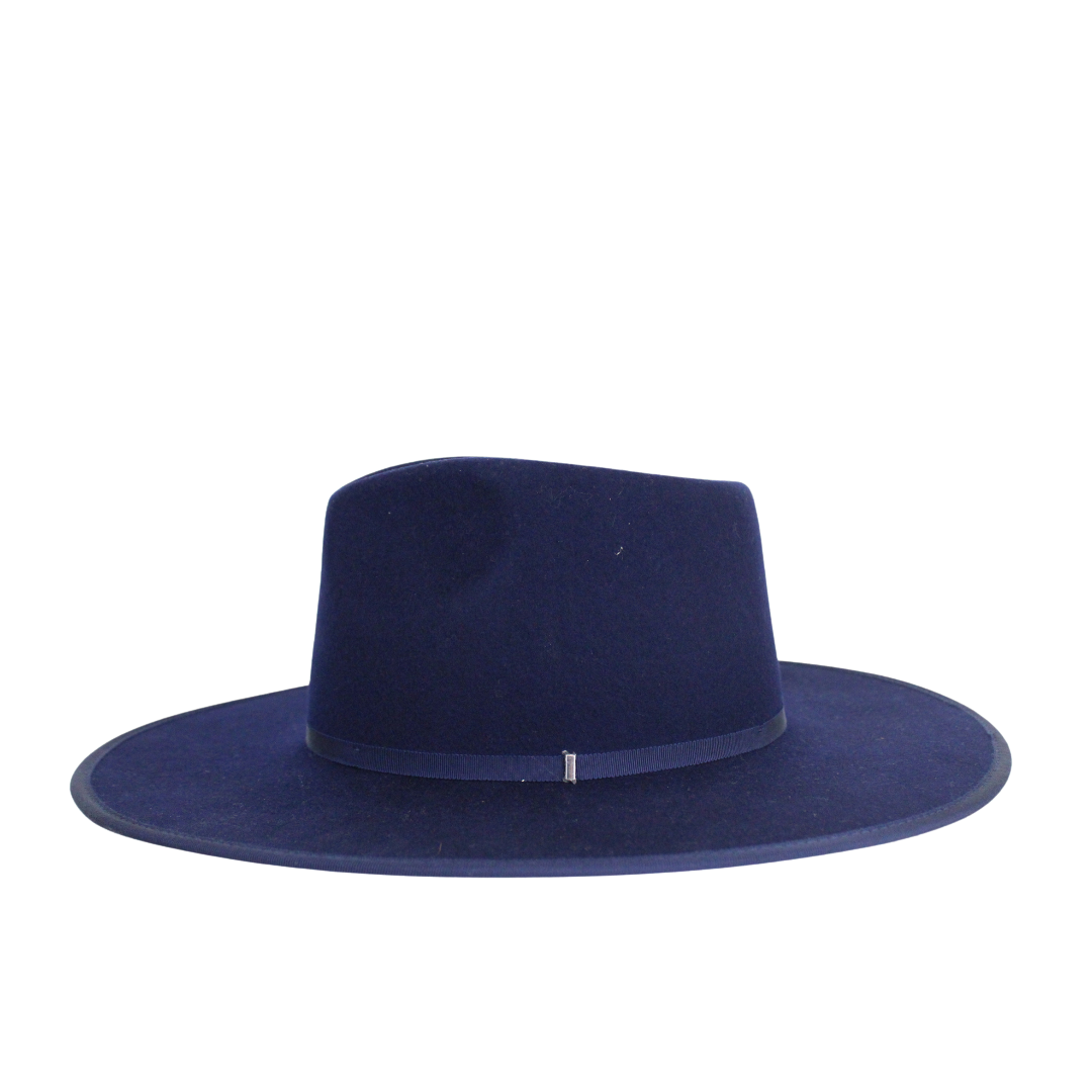 Coast Rancher Fedora Hat - Navy Blue