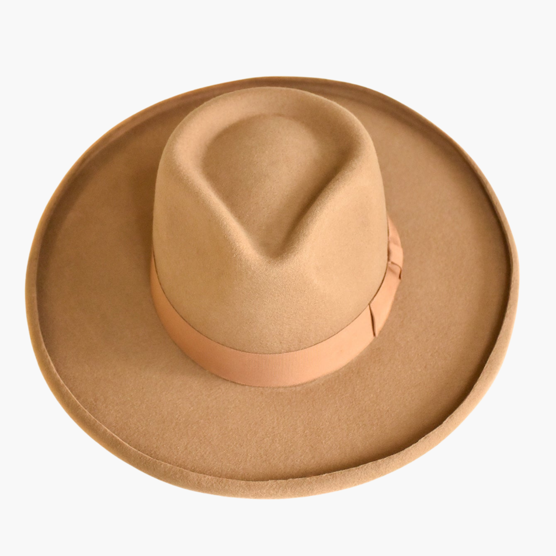 trendy galilee rancher fedora hat in pecan