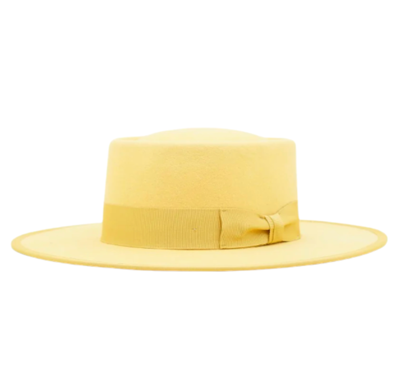 Trendy kayo hat in vibrant yellow