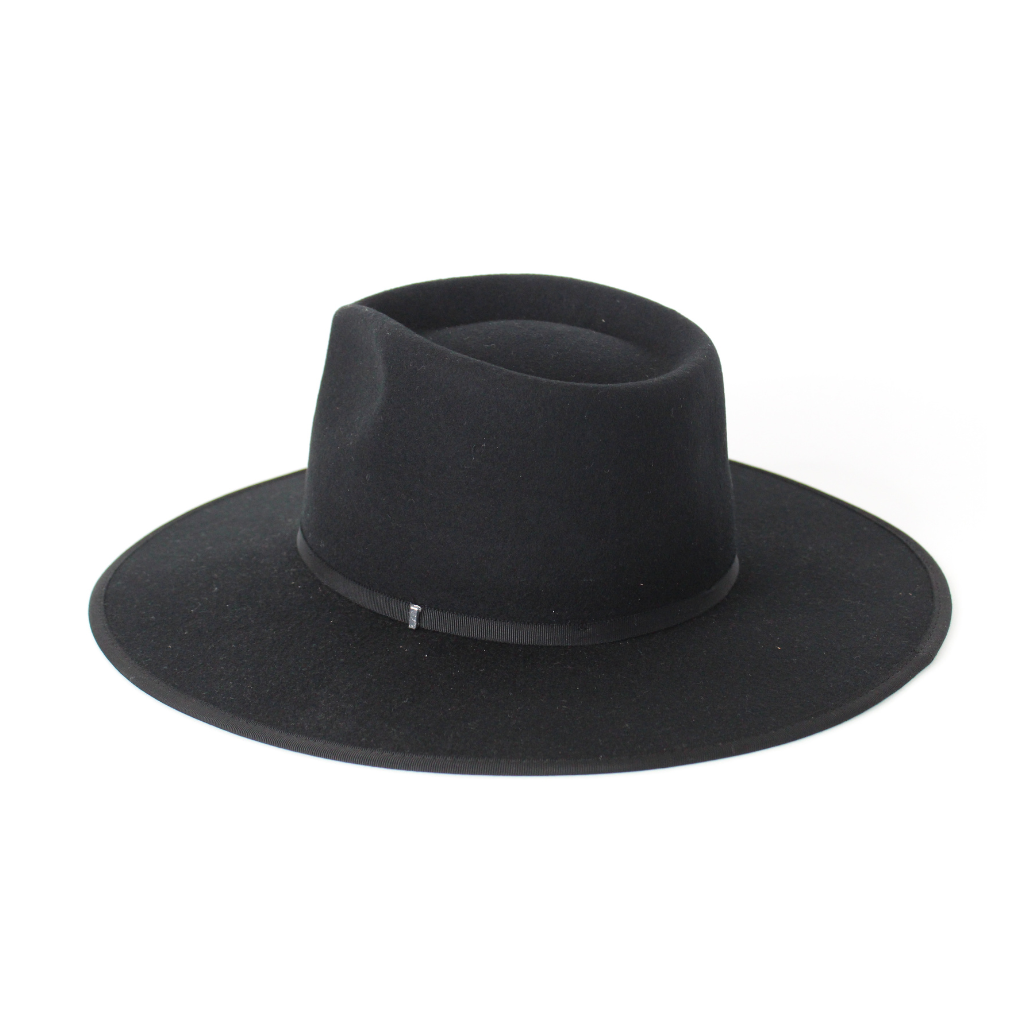 Light black coast rancher fedora hat trendy