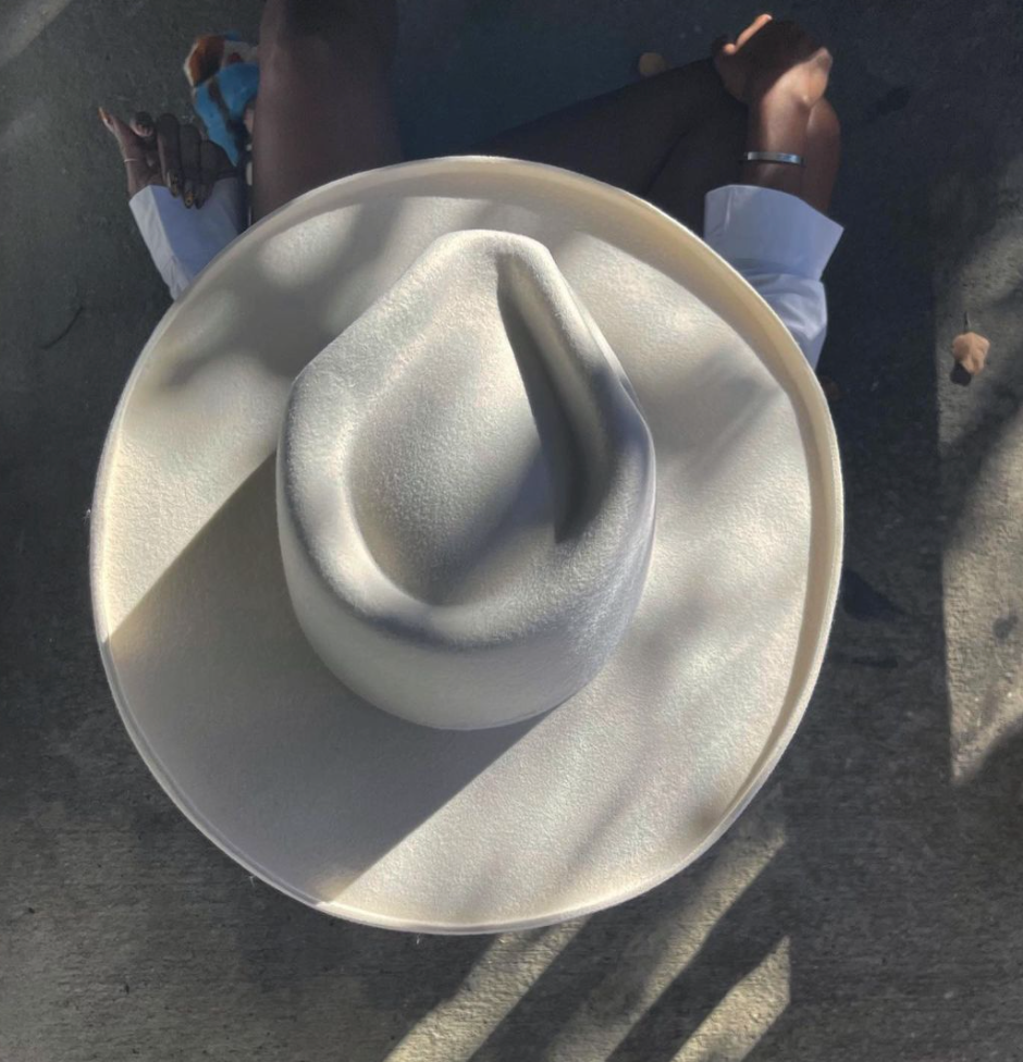woman's fashion galilee rancher fedora hat in ivory