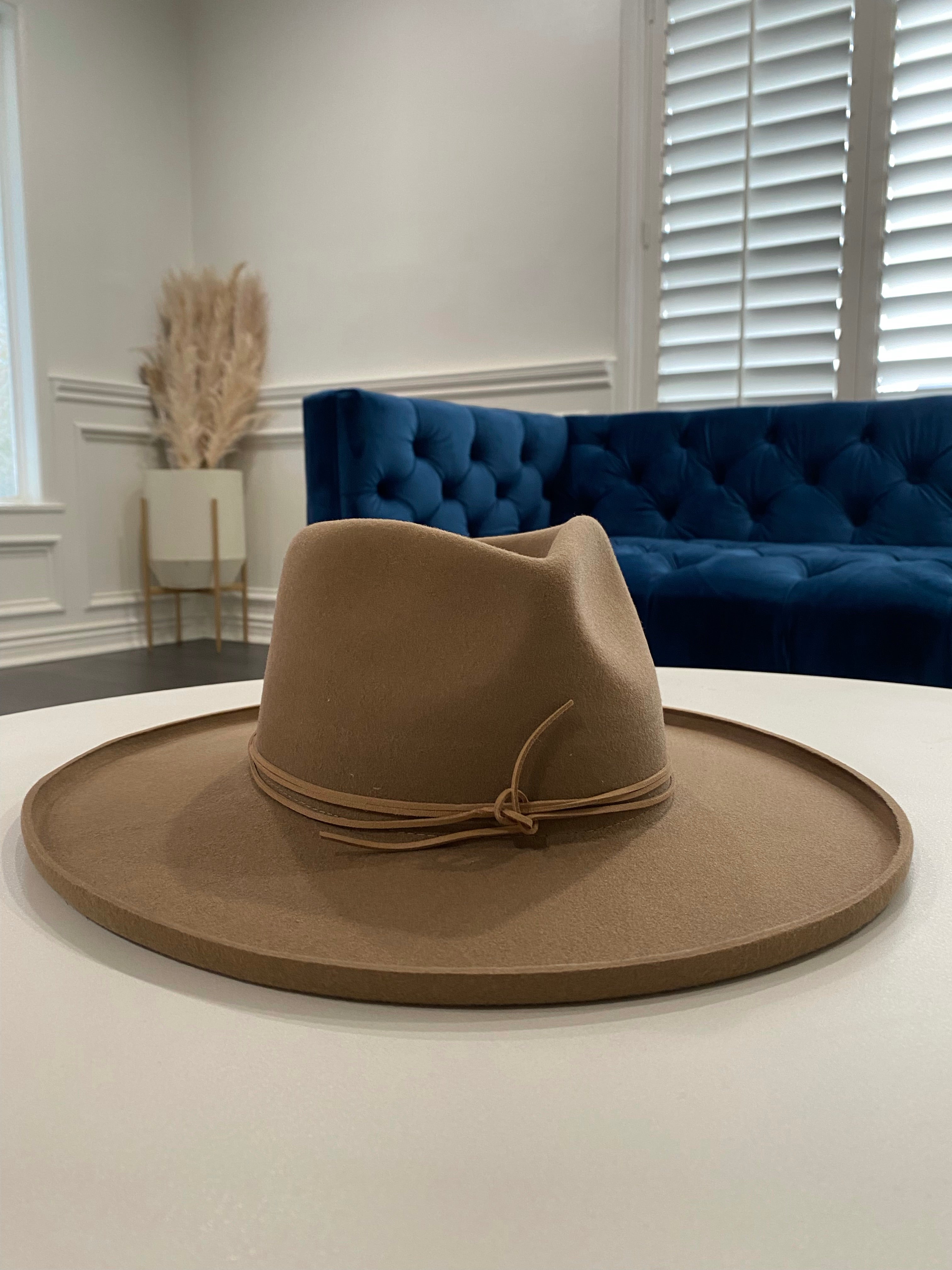 Borntoroam - tulsa triple strand hat band in brown front view