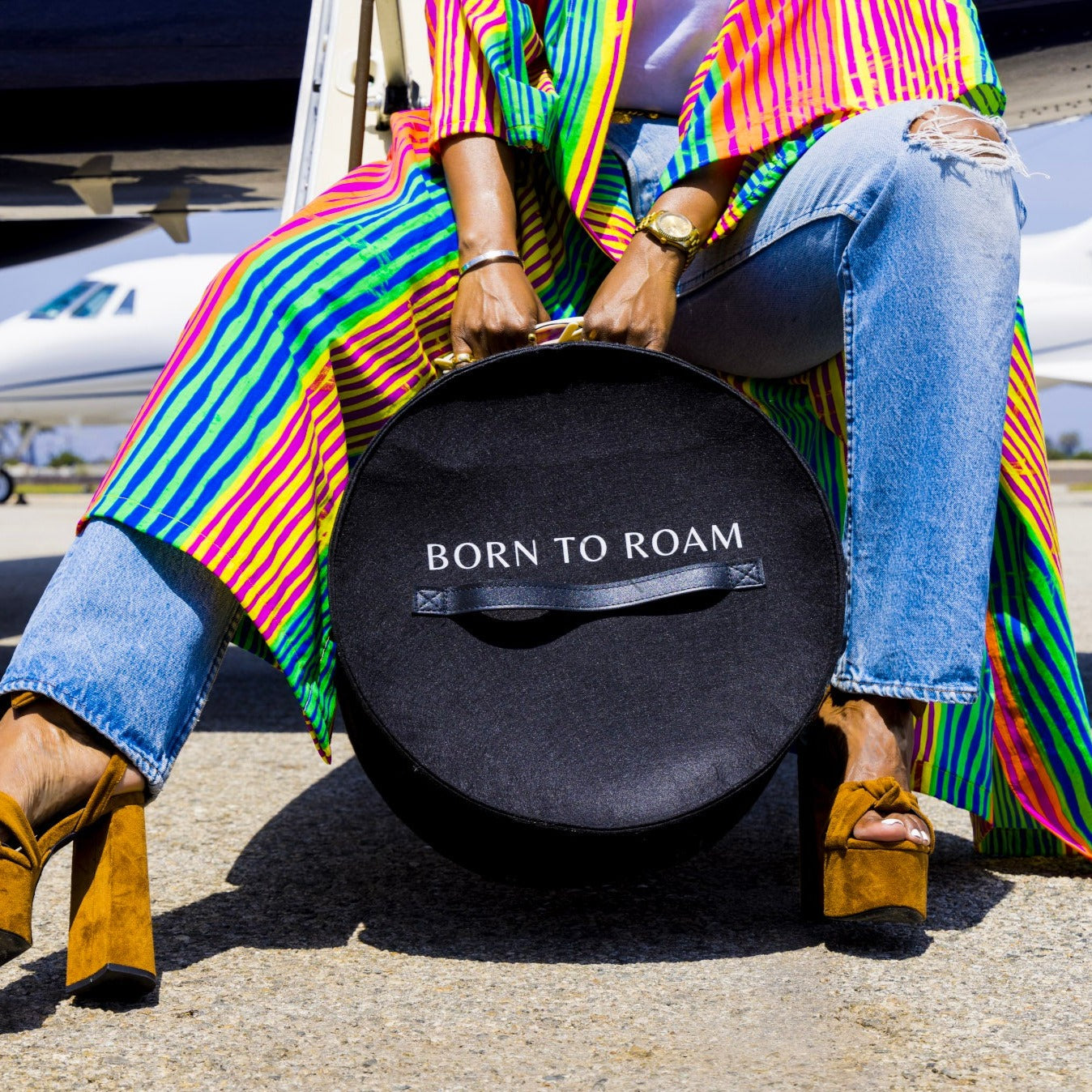 Travel with ease using Born to Roam hat luggage