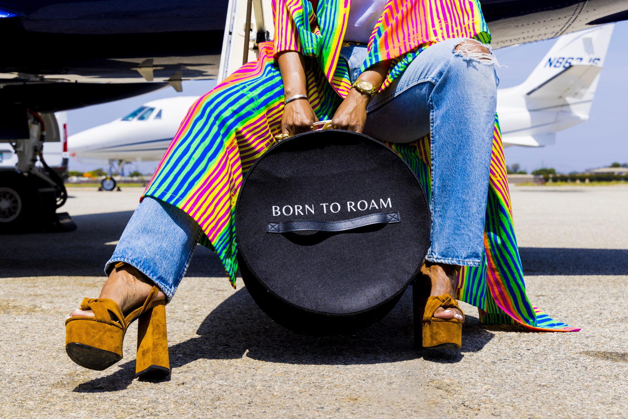 Born To Roam Hat luggage  - Storage for hats